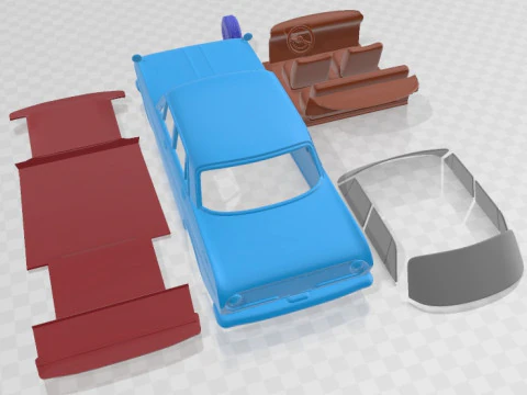 Toyota Crown S40 1962 Printable Car 3D Print Model