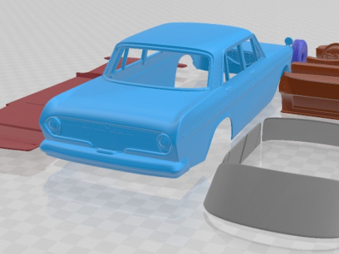 Toyota Crown S40 1962 Printable Car 3D 프린트 모델