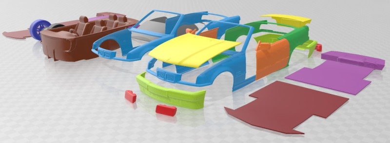 Series 3 E36 Cabrio 1994 Printable Car Modelo de Impressão 3D .c4d .max .obj .3ds .fbx .stl .blend 