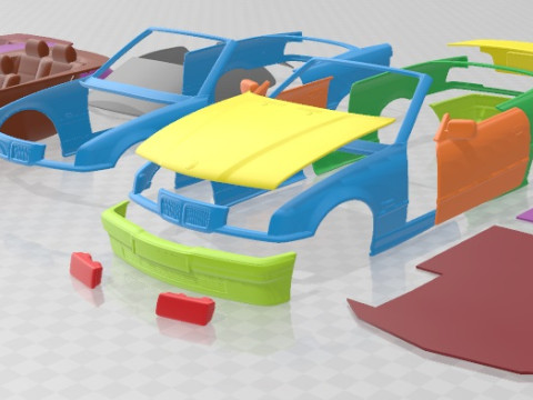 Series 3 E36 Cabrio 1994 Printable Car 3D Print Model