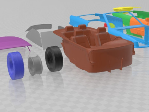 Series 3 E36 Cabrio 1994 Printable Car Modelo de Impressão 3D