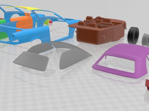 Series 3 E36 Cabrio 1994 Printable Car Modelo de Impressão 3D