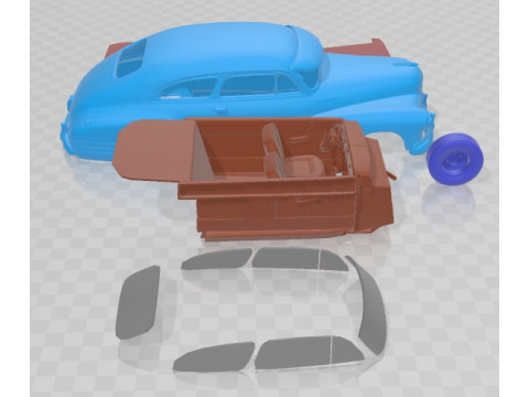 Chevrolet Fleetline Aerosedan 1948 Printable Car 3D Принт Модель