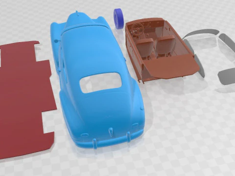Chevrolet Fleetline Aerosedan 1948 Printable Car 3D Print Model