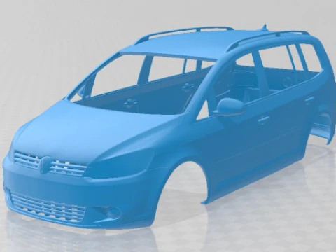 Volkswagen Touran 2002 Yazdırılabilir Karoser Araba 3D Baskı Modeli