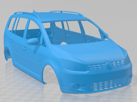 Volkswagen Touran 2002 Printable Body Car Modelo de Impressão 3D