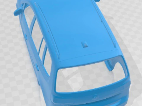 Volkswagen Touran 2002 Printable Body Car 3D Print Model