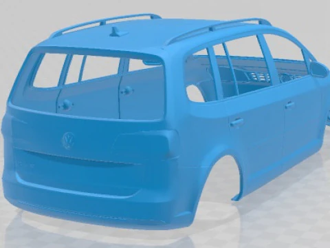 Volkswagen Touran 2002 Printable Body Car 3D Print Model
