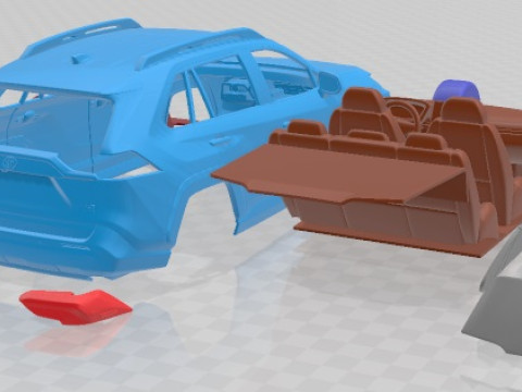 Toyota Rav4 Trd 2020 v2 Printable Car Modelo de Impressão 3D