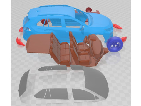 Toyota Rav4 Trd 2020 v2 Printable Car Modelo de Impressão 3D