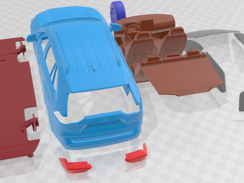 Toyota Rav4 Trd 2020 v2 Printable Car Modelo de Impressão 3D