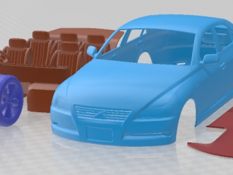 Toyota Mark X 2004 Printable Car 3D Print Model