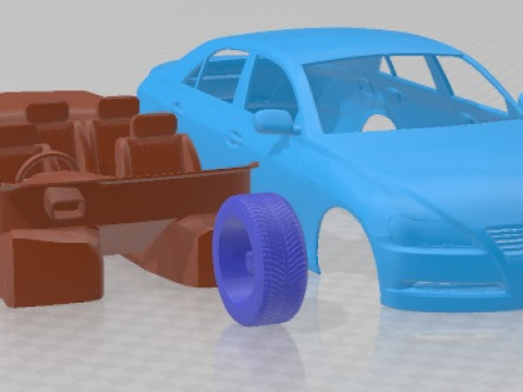 Toyota Mark X 2004 Printable Car 3D Принт Модель