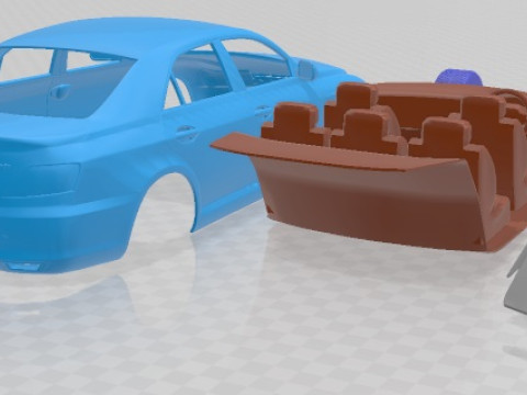Toyota Mark X 2004 Printable Car 3D Принт Модель