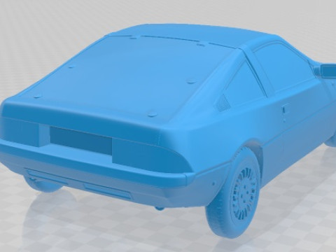 Talbot Matra Murena 1981 Printable Car 3D Print Model