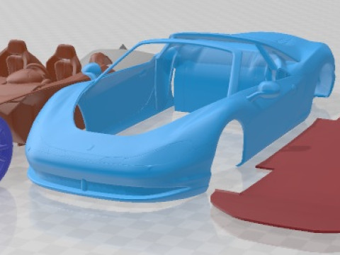 Ferrari Sergio 2015 Printable Car Modèles 3D en vedette