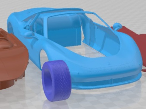 Ferrari Sergio 2015 Printable Car 3D Baskı Modeli