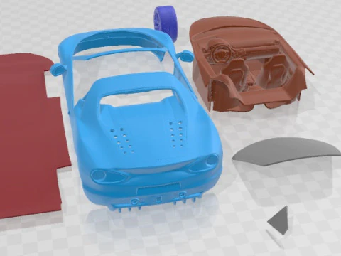 Ferrari Sergio 2015 Printable Car 3D Print Model