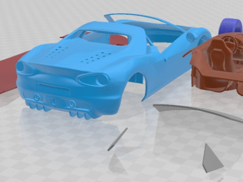 Ferrari Sergio 2015 Printable Car 3D Baskı Modeli