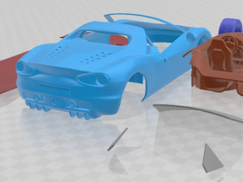 Ferrari Sergio 2015 Printable Car 3D Print Model