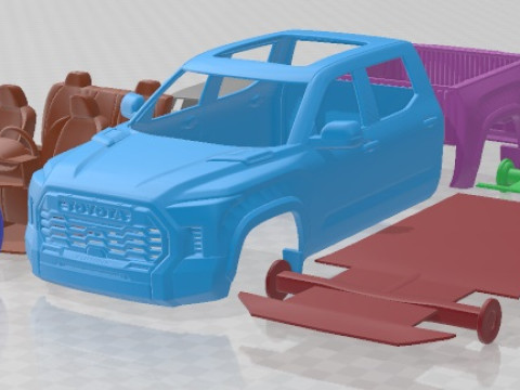 Toyota Tundra CrewMax TRD Pro 2022 Printable Car Modelo de impresión 3D