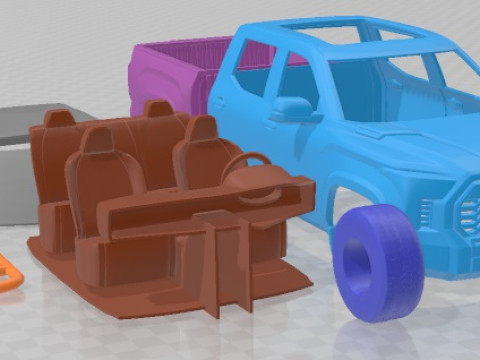 Toyota Tundra CrewMax TRD Pro 2022 Printable Car Modello di stampa 3D