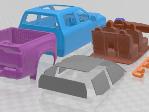 Toyota Tundra CrewMax TRD Pro 2022 Printable Car 3D Print Model