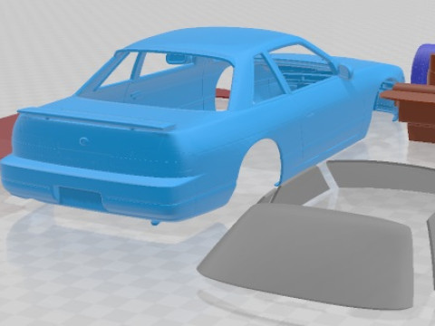 Nissan Silvia K S13 1989 Printable Car 3Dプリントモデル