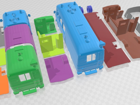 Mercedes Benz L 508 D Emergency Command 1978 Printable Van 3D Print Model