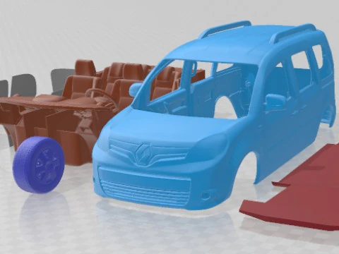 Renault Kangoo 2014 Printable Car 3D Print Model