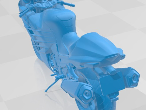 Kawasaki ZX 14 R 2012 Printable Motorbike 3D प्रिंट मॉडल