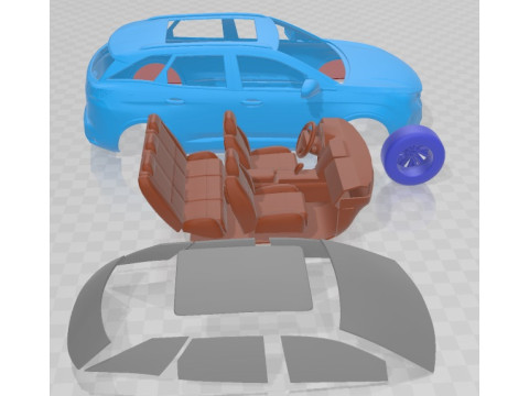 Peugeot 3008 2021 Printable Car 3Dプリントモデル