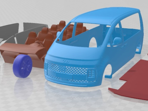 Hyundai Staria Premium 2022 Printable Van Modèles 3D en vedette