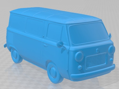 Fiat 600 T 1967 Printable Van Modelo de Impressão 3D