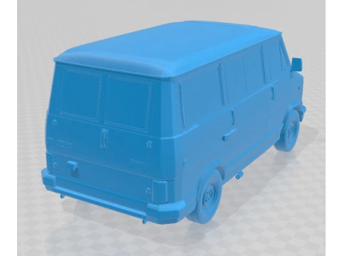 Fiat Ducato 1981 Printable Car 3D Print Model