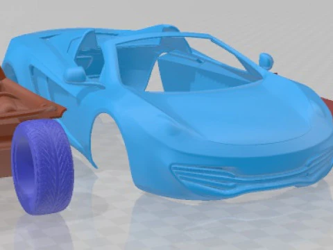 Mclaren MP4 12 C Spider 2013 Printable Car 3D Print Model