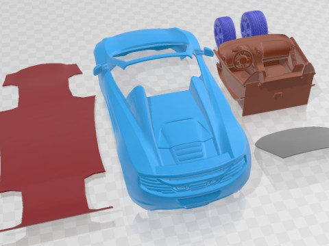 Mclaren MP4 12 C Spider 2013 Printable Car Modelo de Impressão 3D