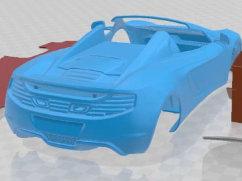 Mclaren MP4 12 C Spider 2013 Printable Car 3D Print Model