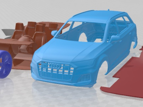 Audi SQ7 2020 Printable Car 3D Print Model