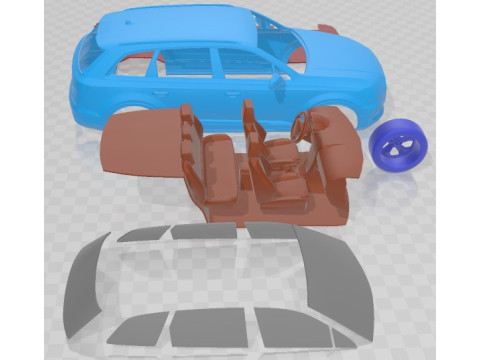 Audi SQ7 2020 Printable Car 3D Print Model