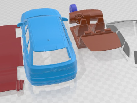 Audi SQ7 2020 Printable Car 3D Print Model