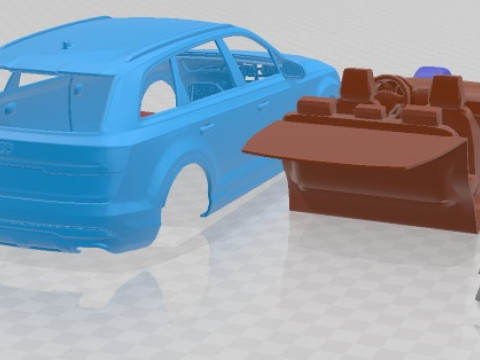 Audi SQ7 2020 Printable Car 3D Print Model
