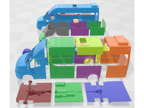 Iveco Daily Minibus 2015 Printable 3D Print Model