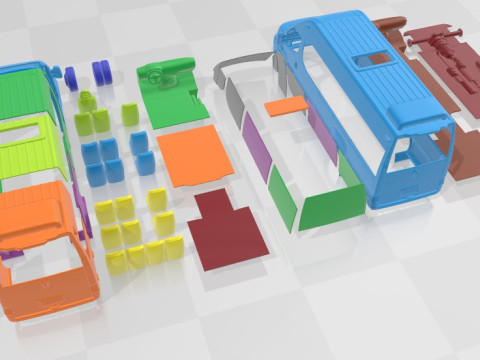 Iveco Daily Minibus 2015 Printable 3D Print Model