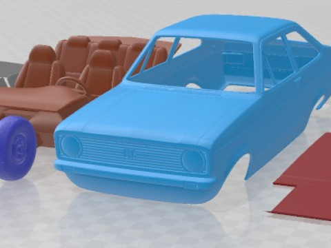 Escort EU 1975 Printable Car Modelo de impresión 3D
