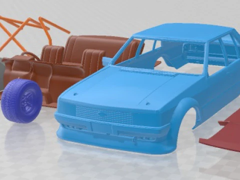 Falcon Tru Blu 1981 Printable Car 3D Print Model