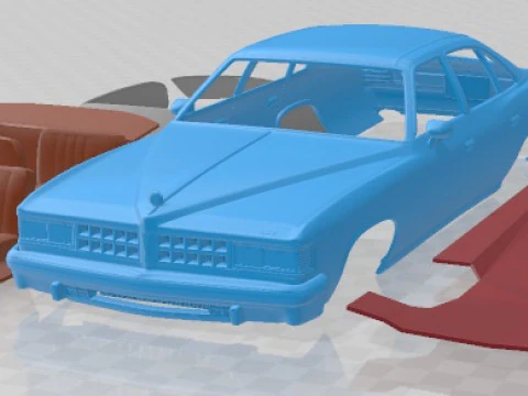 Pontiac Grand LeMans Limousine 1976 Druckbares Auto 3D Druckmodell