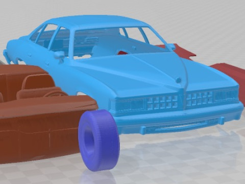 Pontiac Grand LeMans Sedan 1976 Printable Car Modelo de Impressão 3D