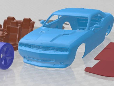 Dodge Challenger 2009 Printable Car 3D Print Model