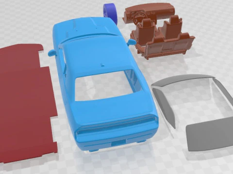 Dodge Challenger 2009 Printable Car 3D Print Model